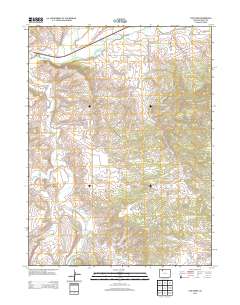 Cow Creek 2013 topographic map thumbnail