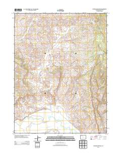 Hooker Mountain 2013 topographic map thumbnail