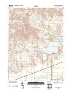 Julesburg Reservoir 2013 topographic map thumbnail