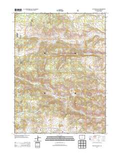 Haystack Gulch 2013 topographic map thumbnail