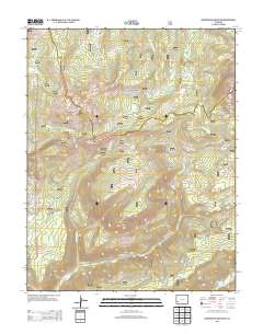 Groundhog Mountain 2013 topographic map thumbnail