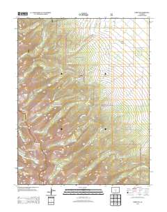 Horn Peak 2013 topographic map thumbnail