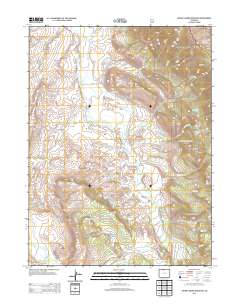 Johnny Moore Mountain 2013 topographic map thumbnail
