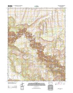 Grizzly Ridge 2013 topographic map thumbnail