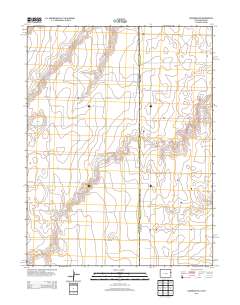 Kanorado NE 2013 topographic map thumbnail