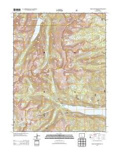 Homestake Reservoir 2013 topographic map thumbnail