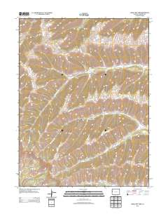 Middle Dry Fork 2013 topographic map thumbnail