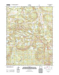 Leon Peak 2013 topographic map thumbnail