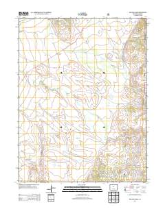 Milligan Lakes 2013 topographic map thumbnail