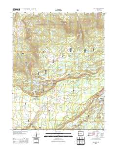 Mesa Lakes 2013 topographic map thumbnail