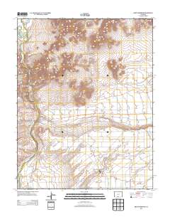 Mesito Reservoir 2013 topographic map thumbnail