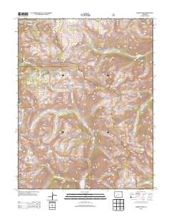 Handies Peak 2013 topographic map thumbnail