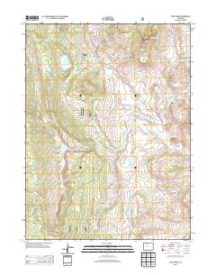 Lake Agnes 2013 topographic map thumbnail
