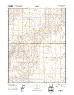 Lusto Springs 2013 topographic map thumbnail