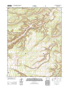 Jacks Canyon 2013 topographic map thumbnail