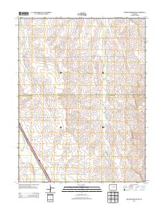 Noonen Reservoir SW 2013 topographic map thumbnail