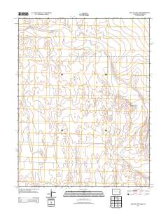 East of Lewis Lake 2013 topographic map thumbnail