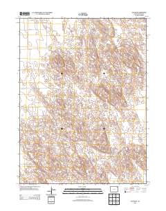 Old Baldy 2013 topographic map thumbnail