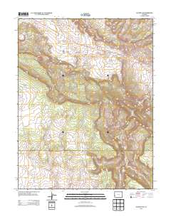Naturita NW 2013 topographic map thumbnail