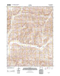 Lay SE 2013 topographic map thumbnail