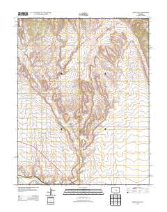 Pierce Gulch 2013 topographic map thumbnail
