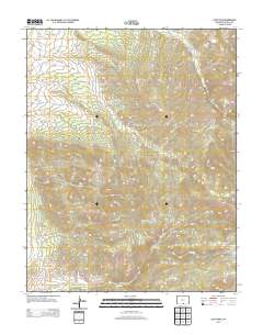 Ojito Peak 2013 topographic map thumbnail