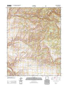 Nucla 2013 topographic map thumbnail