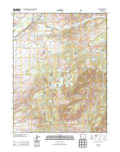 Paonia 2013 topographic map thumbnail