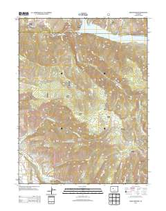 Ruedi Reservoir 2013 topographic map thumbnail