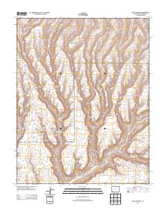 Moccasin Mesa 2013 topographic map thumbnail