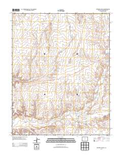Sentinel Peak SE 2013 topographic map thumbnail