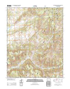 Serviceberry Mountain 2013 topographic map thumbnail