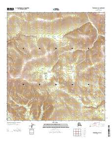 Tanacross A-2 SE 2013 topographic map thumbnail