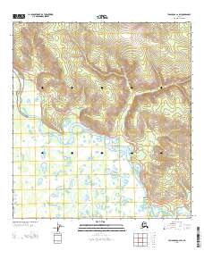 Tanacross A-2 SW 2013 topographic map thumbnail