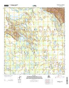 Tanacross A-3 SE 2013 topographic map preview