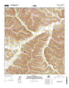 Tanacross B-3 SE topographic map thumbnail