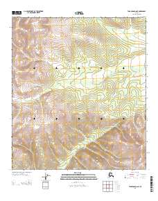 Tanacross D-6 NE 2013 topographic map thumbnail