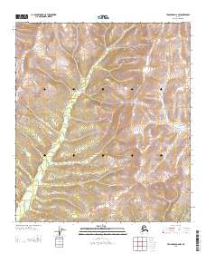 Tanacross D-6 NW 2013 topographic map thumbnail