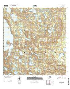 Gulkana B-5 SW 2013 topographic map thumbnail