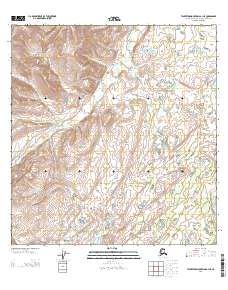 Talkeetna Mountains A-1 NE 2013 topographic map thumbnail