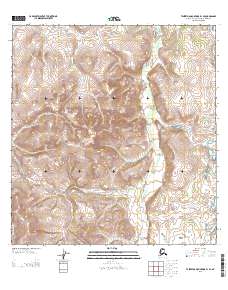 Talkeetna Mountains B-1 SE 2013 topographic map thumbnail