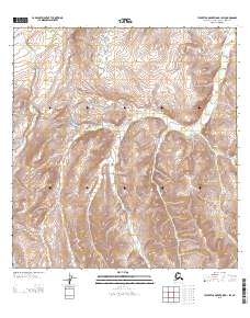 Talkeetna Mountains B-1 SW 2013 topographic map thumbnail