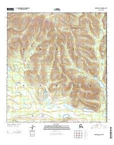 Nabesna D-1 NE 2013 topographic map thumbnail