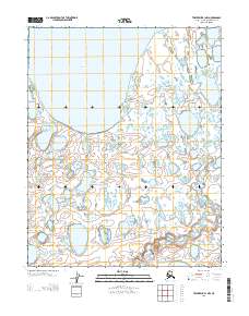 Teshekpuk B-1 NW 2013 topographic map thumbnail