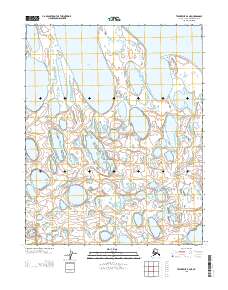 Teshekpuk B-2 NE 2013 topographic map thumbnail