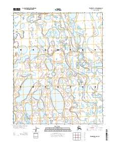 Teshekpuk C-4 SW 2013 topographic map thumbnail