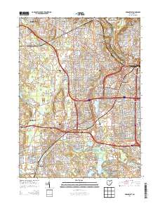Akron West 2013 topographic map thumbnail