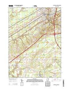 Ashtabula South 2013 topographic map thumbnail