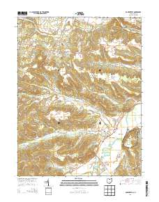 Bourneville 2013 topographic map thumbnail