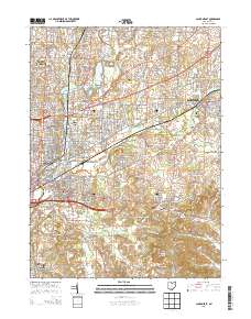 Canton East 2013 topographic map thumbnail